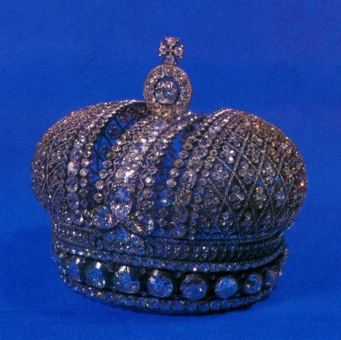 Я. и Ж. Дювали. Малая императорская корона. Серебро,
 бриллианты. Петербург, 1801